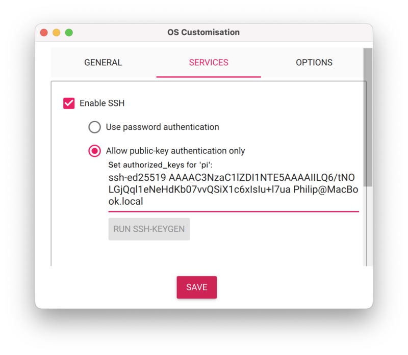 SSH Settings